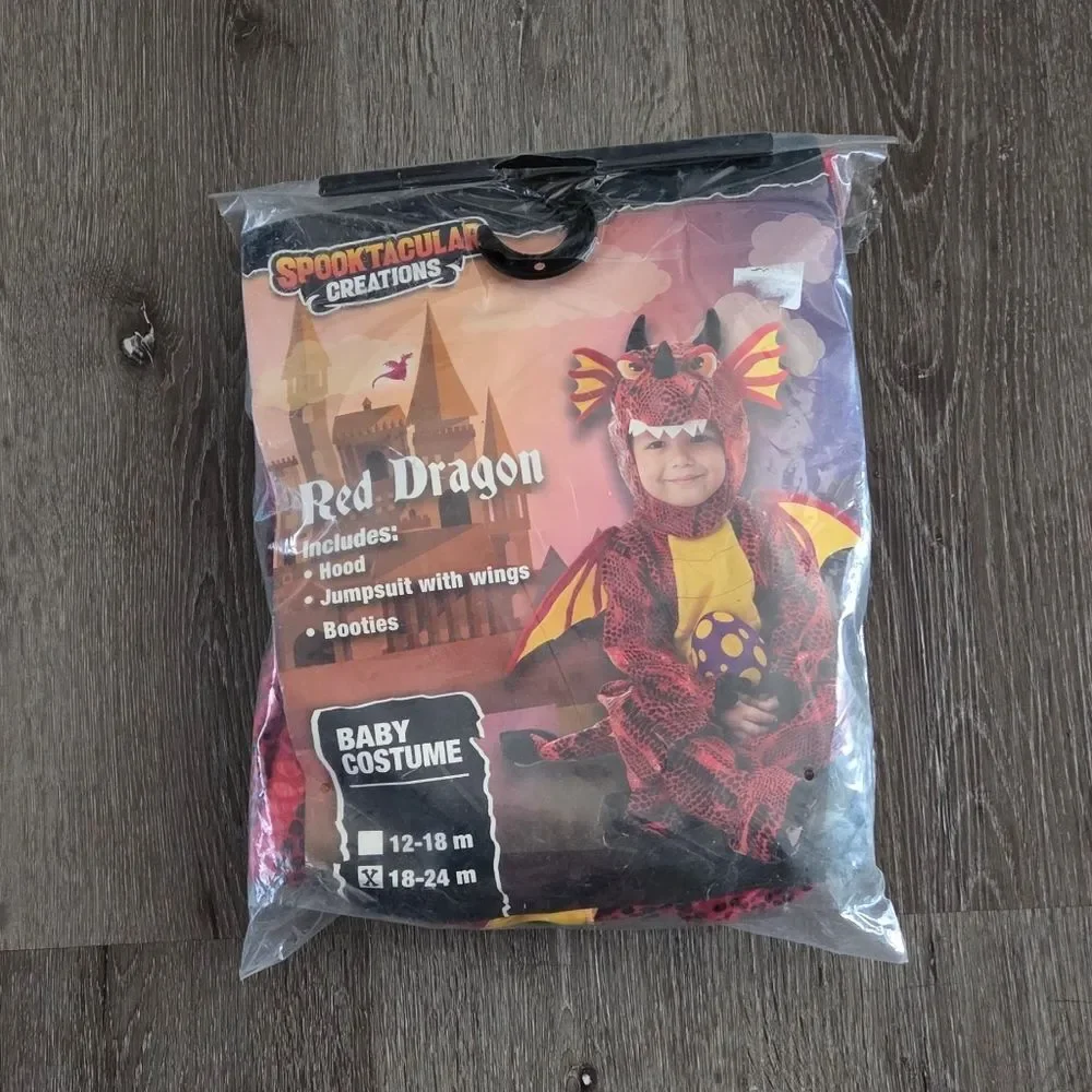 SPOOKTACULAR CREATIONS BABY DRAGON HALLOWEEN COSTUME WITH WINGS 18-24 months